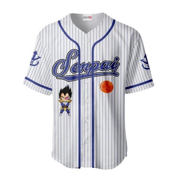 Vegeta Baseball Jersey Senpai Personalized Edition