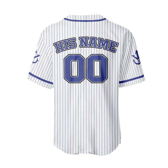 Vegeta Baseball Jersey Senpai Personalized Edition