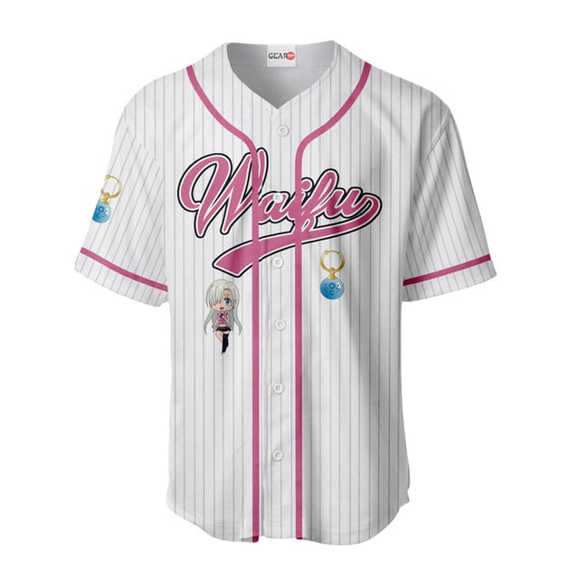 Elizabeth Liones Baseball Jersey - Waifu Personalized Edition
