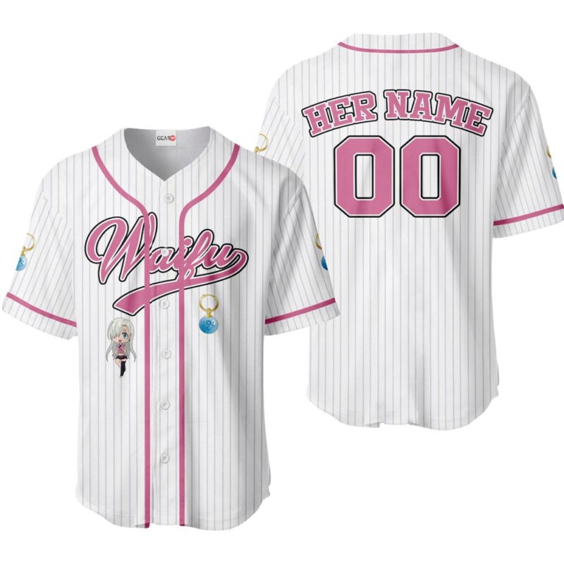Elizabeth Liones Baseball Jersey - Waifu Personalized Edition