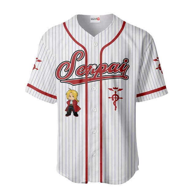 Edward Elric Baseball Jersey Senpai Personalized Edition