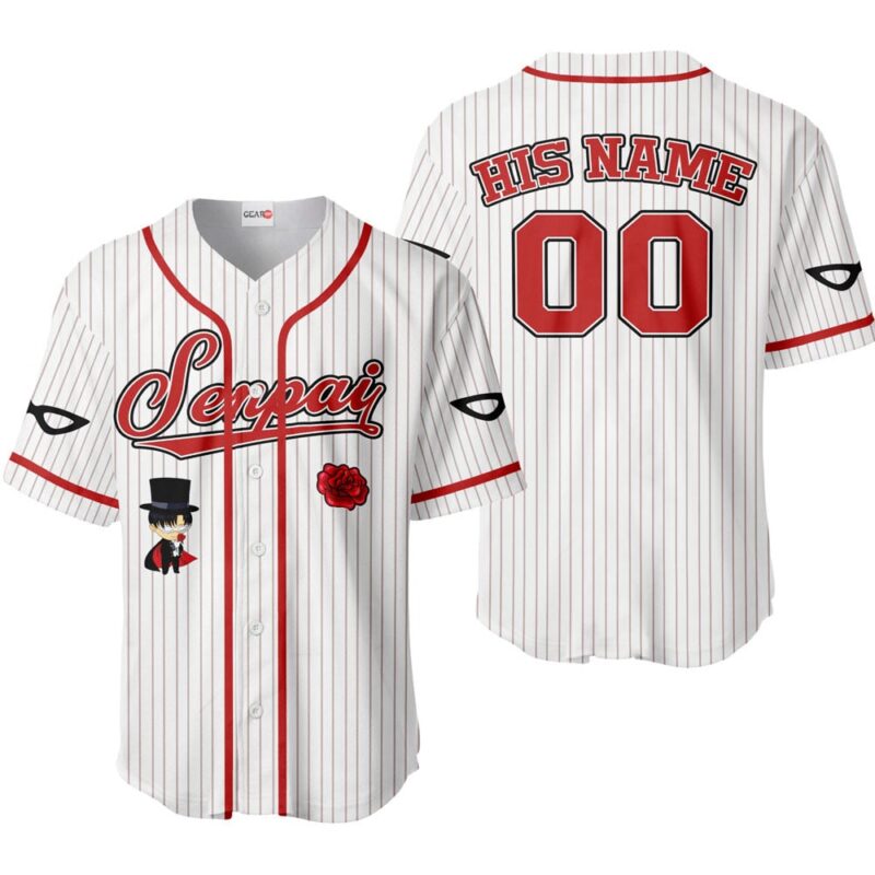 Tuxedo Mask Baseball Jersey Senpai Personalized Edition