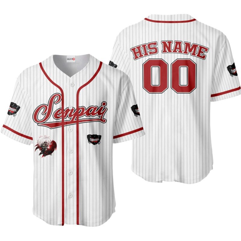 Ken Kaneki Baseball Jersey Senpai Personalized Edition