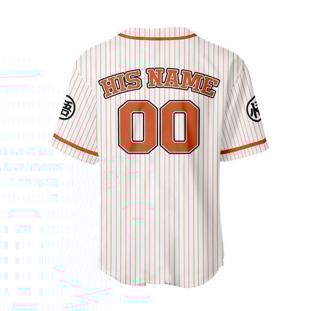 Goku Baseball Jersey Senpai Personalized Edition