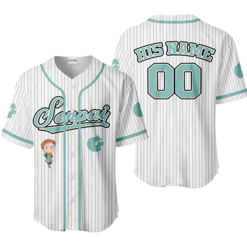 King Sin of Sloth Baseball Jersey Senpai Personalized Edition