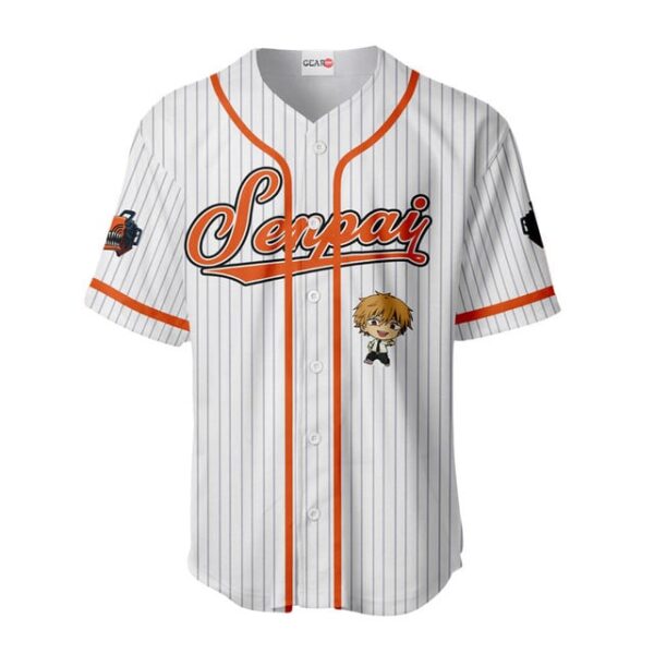 Denji Baseball Jersey Senpai Personalized Edition