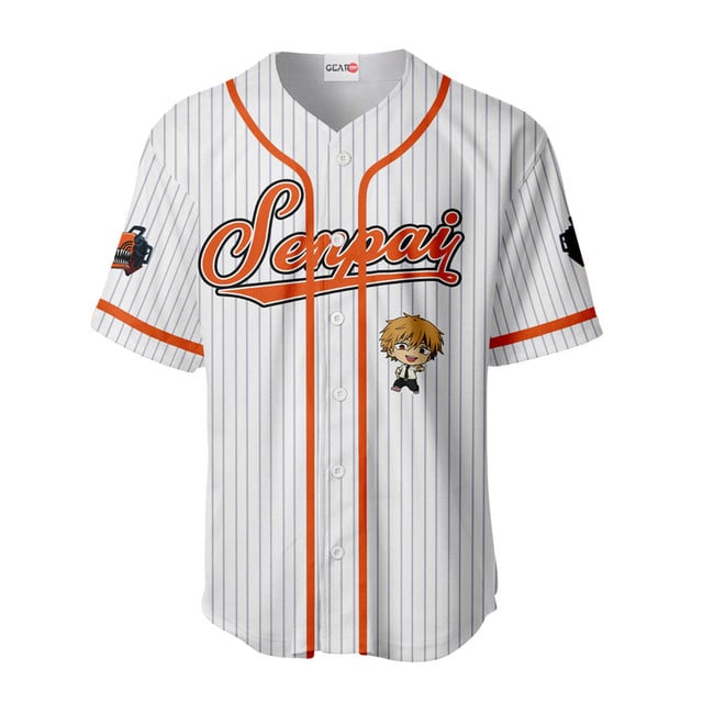 Denji Baseball Jersey Senpai Personalized Edition