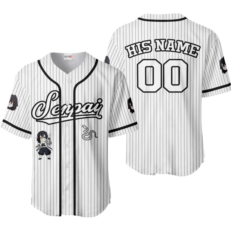 Obanai Iguro Baseball Jersey Senpai Personalized Edition