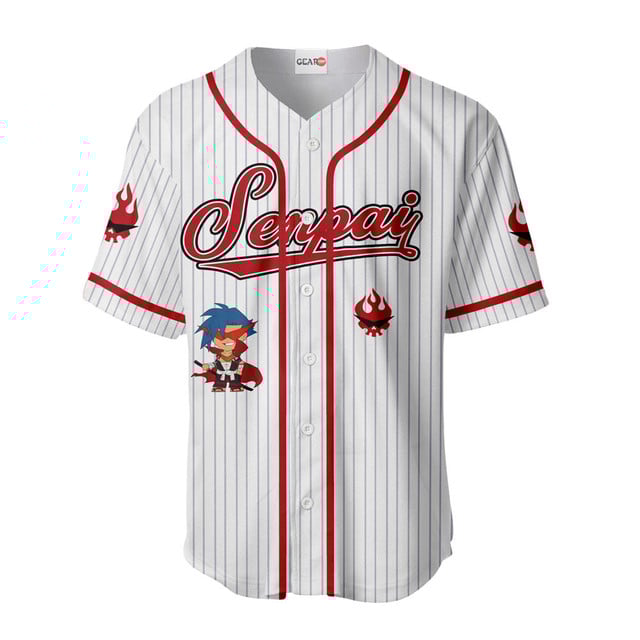 Kamina Baseball Jersey Senpai Personalized Edition