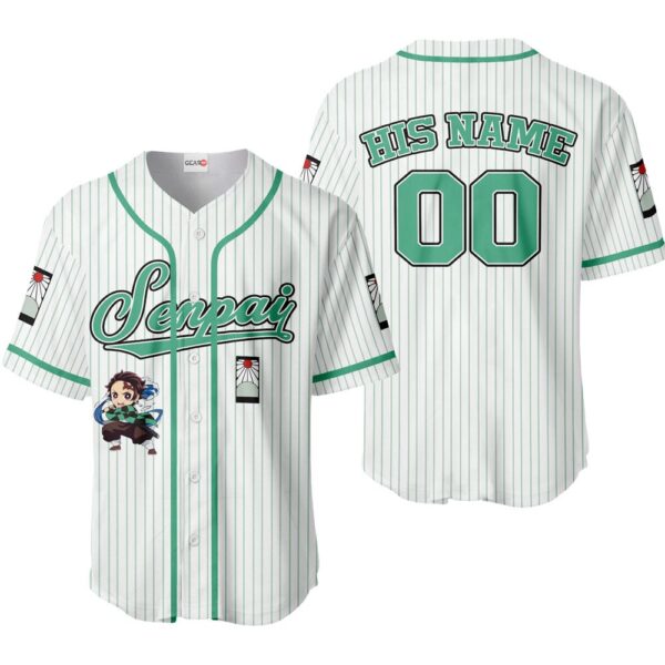 Tanjiro Baseball Jersey Senpai Personalized Edition