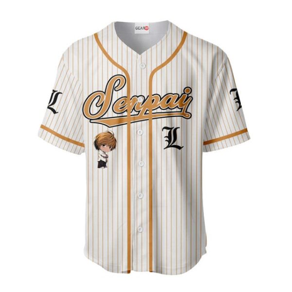 Light Yagami Baseball Jersey Senpai Personalized Edition