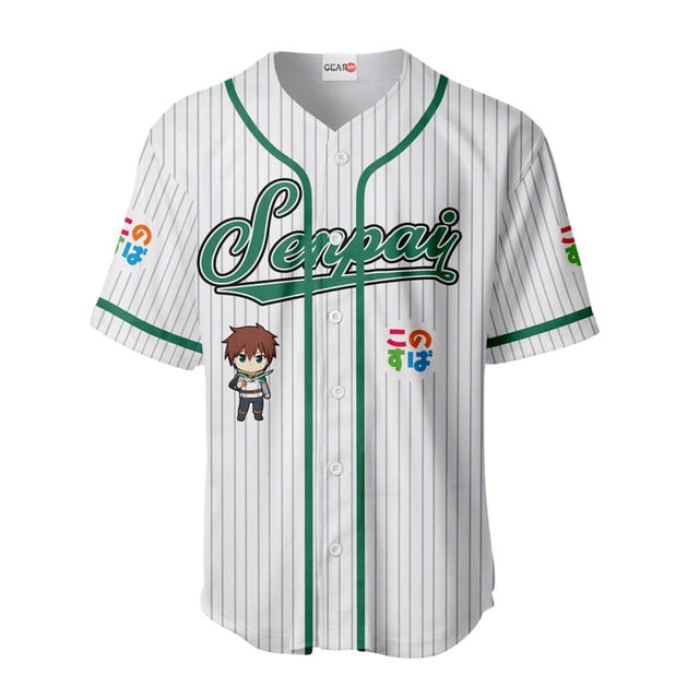 Kazuma Satou Baseball Jersey Senpai Personalized Edition