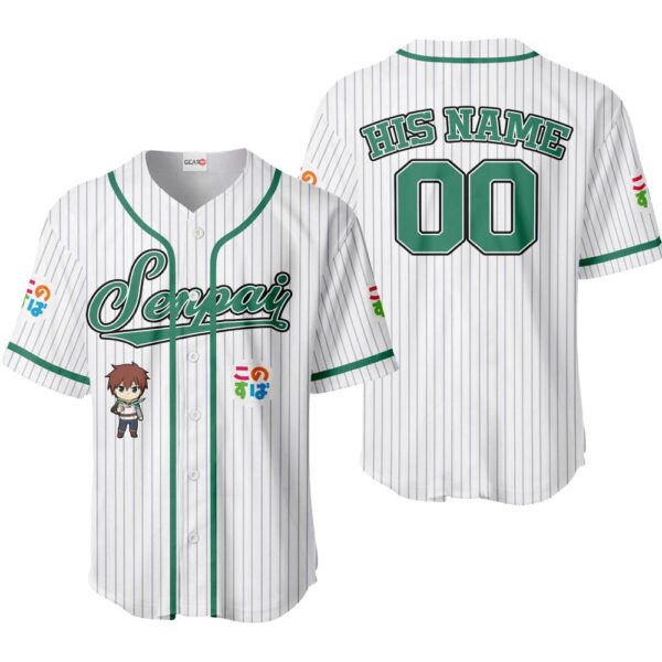 Kazuma Satou Baseball Jersey Senpai Personalized Edition