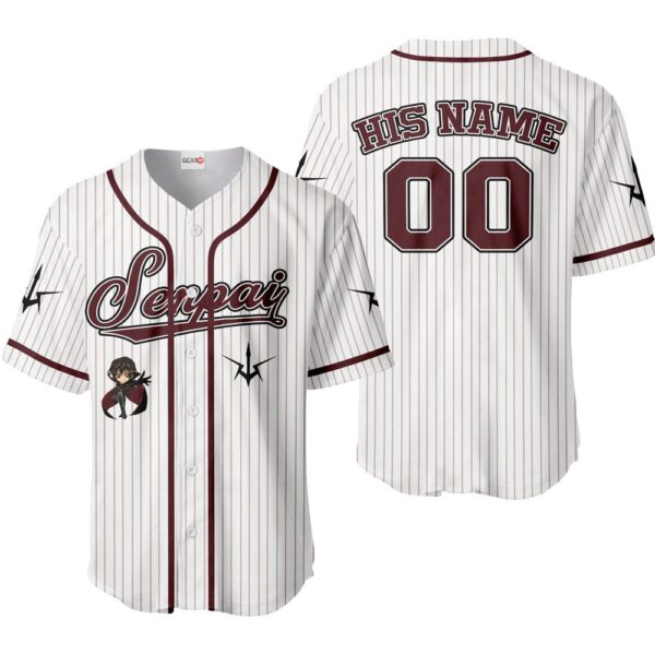 Lelouch Baseball Jersey Senpai Personalized Edition