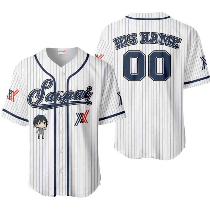 Hiro Code 016 Baseball Jersey Senpai Personalized Edition