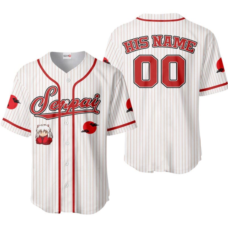 Inuyasha Baseball Jersey Senpai Personalized Edition