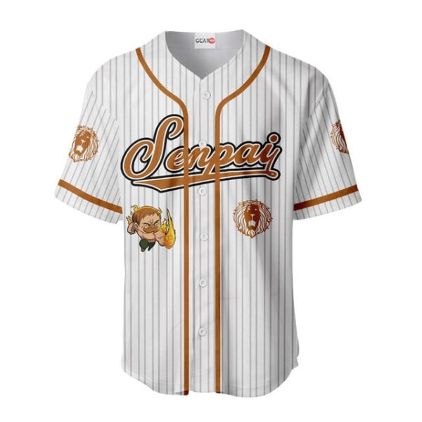 Escanor Baseball Jersey Senpai Personalized Edition