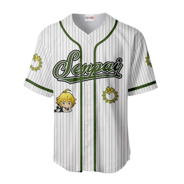 Meliodas Baseball Jersey Senpai Personalized Edition