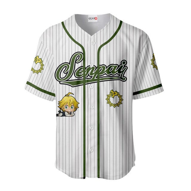 Meliodas Baseball Jersey Senpai Personalized Edition