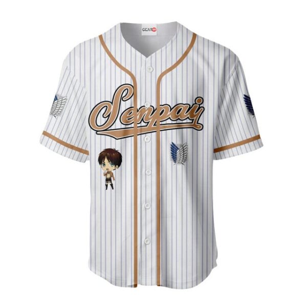 Eren Yeager Baseball Jersey Senpai Personalized Edition