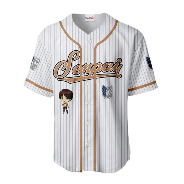 Eren Yeager Baseball Jersey Senpai Personalized Edition