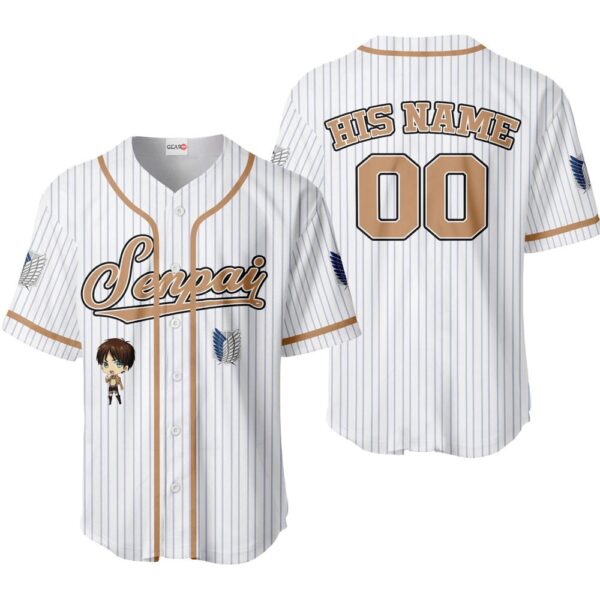 Eren Yeager Baseball Jersey Senpai Personalized Edition