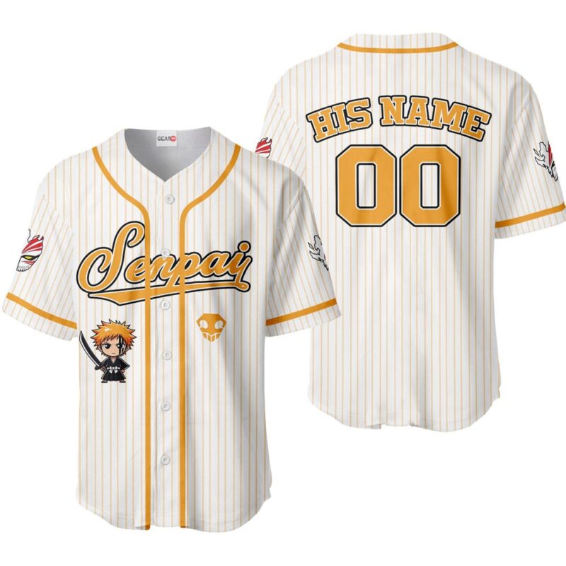 Ichigo Kurosaki Baseball Jersey Senpai Personalized Edition