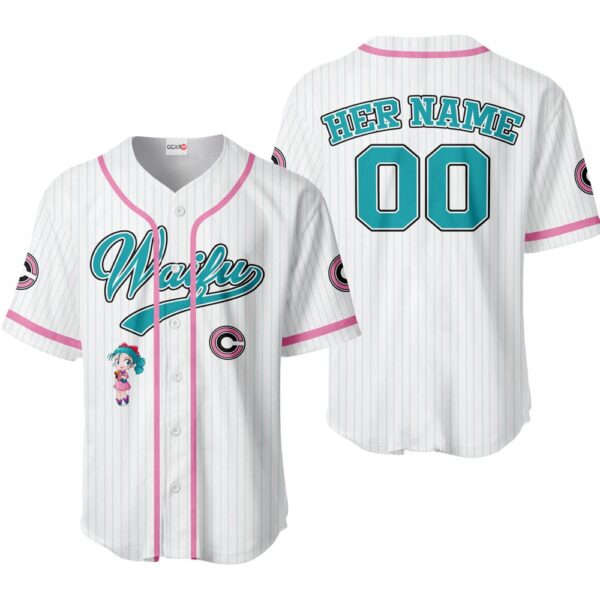 Bulma Baseball Jersey - Waifu Personalized Edition