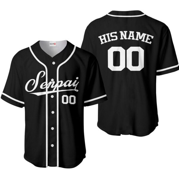 Senpai Baseball Jersey Custom Name