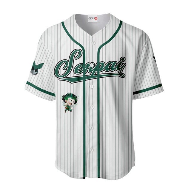 Izuku Midoriya Baseball Jersey Senpai Personalized Edition