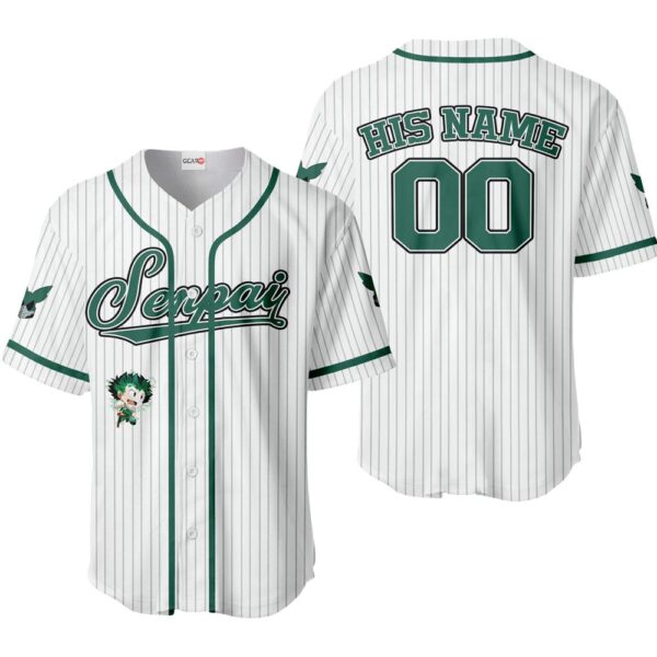 Izuku Midoriya Baseball Jersey Senpai Personalized Edition