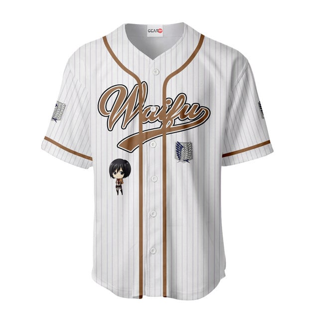 Mikasa Ackerman Baseball Jersey - Waifu Personalized Edition