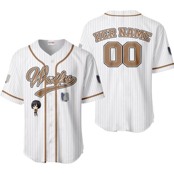 Mikasa Ackerman Baseball Jersey - Waifu Personalized Edition