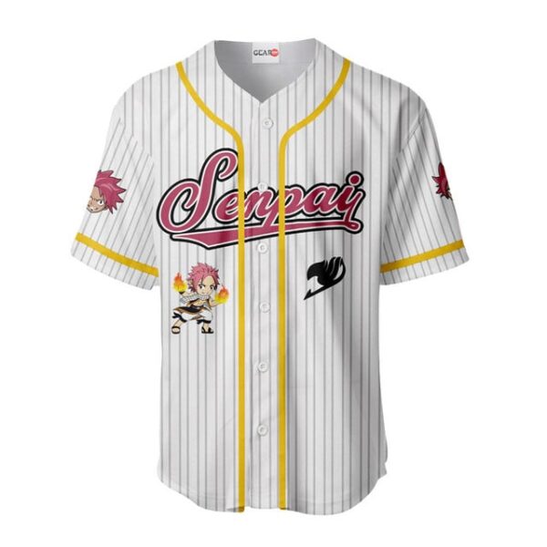 Natsu Dragneel Baseball Jersey Senpai Personalized Edition