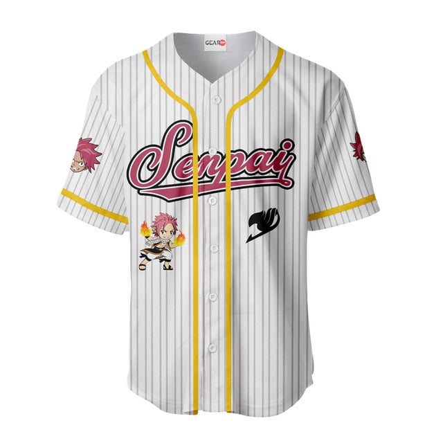 Natsu Dragneel Baseball Jersey Senpai Personalized Edition