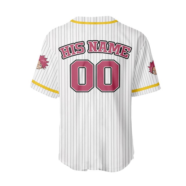 Natsu Dragneel Baseball Jersey Senpai Personalized Edition