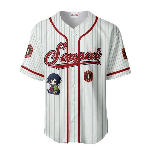 Giyu Tomioka Baseball Jersey Senpai Personalized Edition