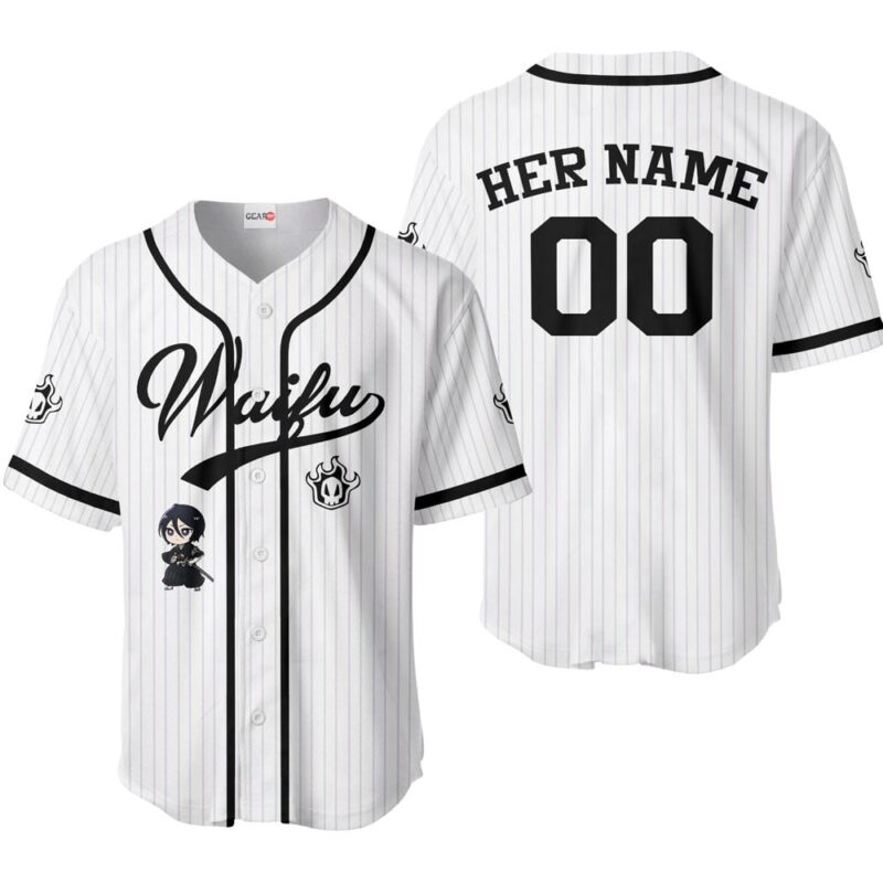 Rukia Kuchiki Baseball Jersey - Waifu Personalized Edition