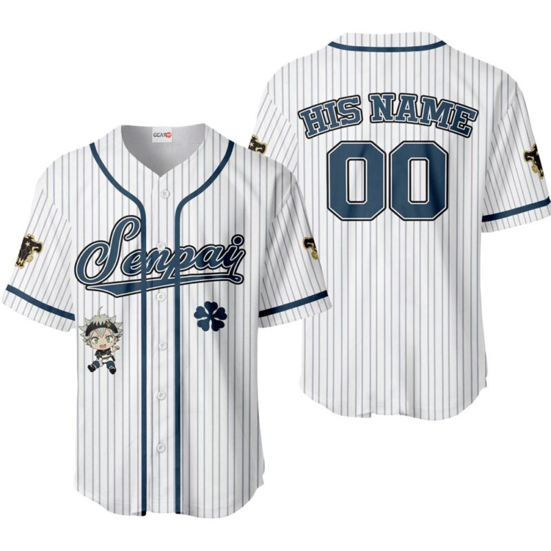 Asta Baseball Jersey Senpai Personalized Edition