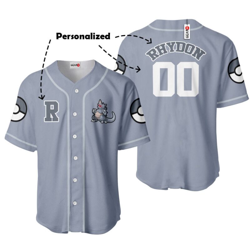 Rhydon Baseball Jersey Personalized Edition