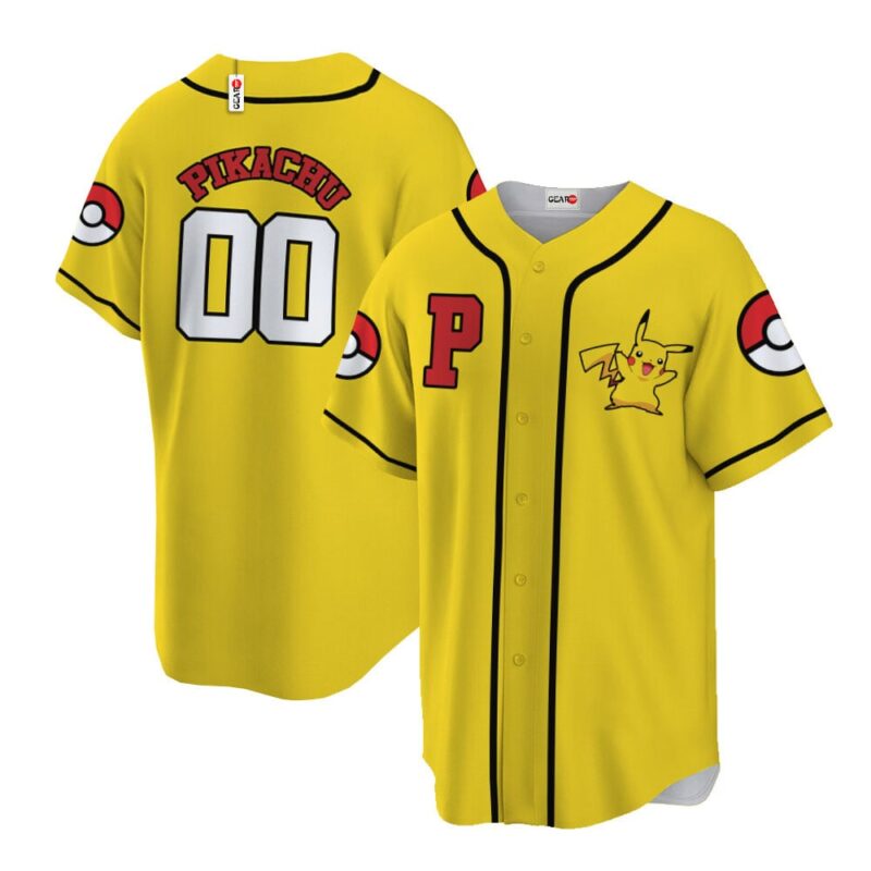 Pikachu Baseball Jersey Personalized Edition