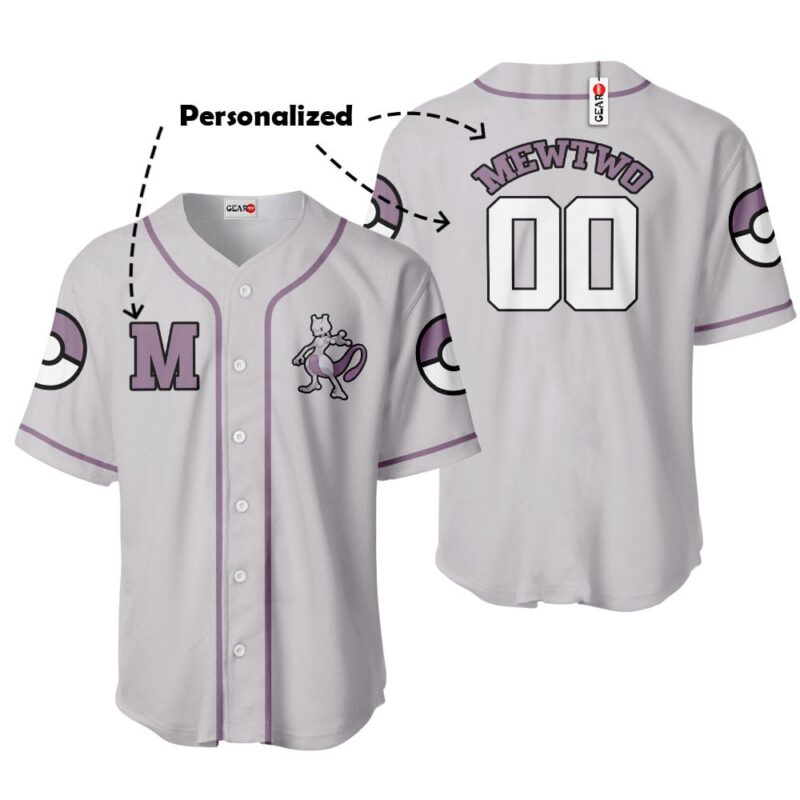 Mewtwo Baseball Jersey Personalized Edition