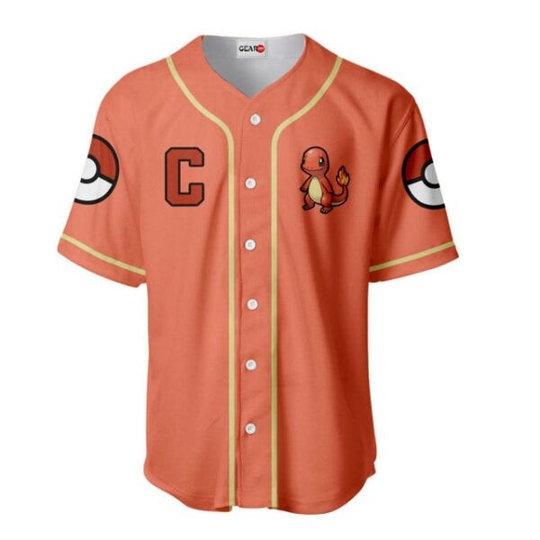 Charmander Baseball Jersey Personalized Edition