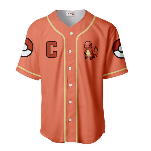 Charmander Baseball Jersey Personalized Edition