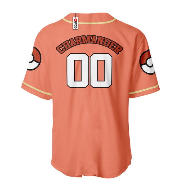 Charmander Baseball Jersey Personalized Edition