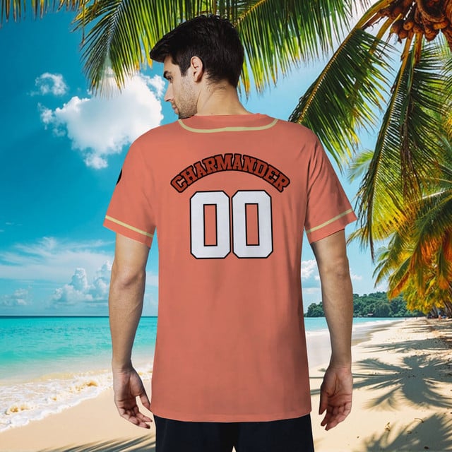 Charmander Baseball Jersey Personalized Edition