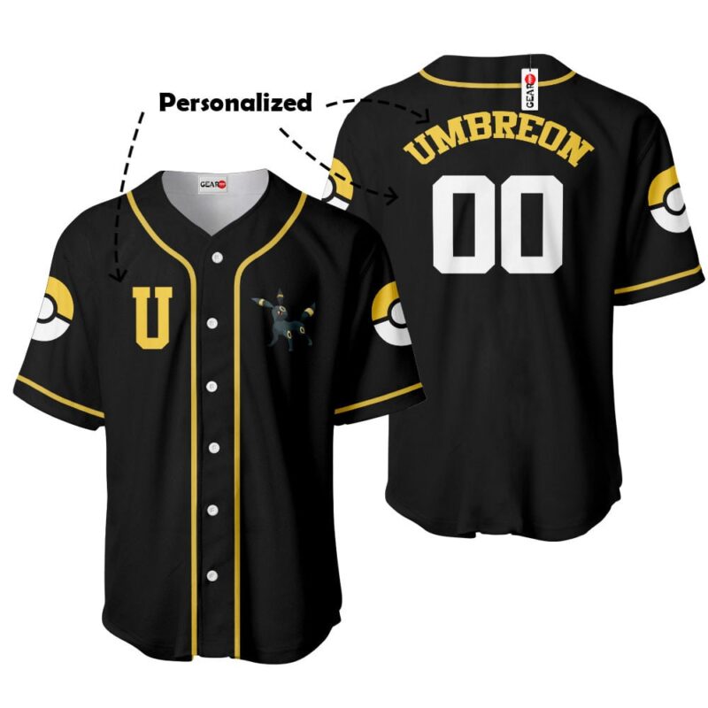 Umbreon Baseball Jersey Personalized Edition