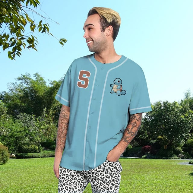 Squirtle Baseball Jersey Personalized Edition