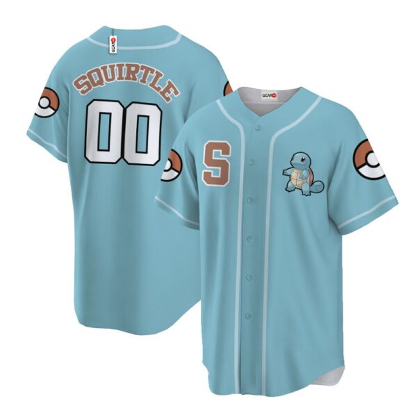 Squirtle Baseball Jersey Personalized Edition