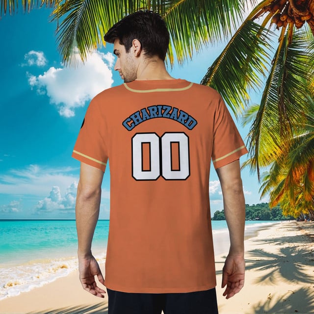 Charizard Baseball Jersey Personalized Edition